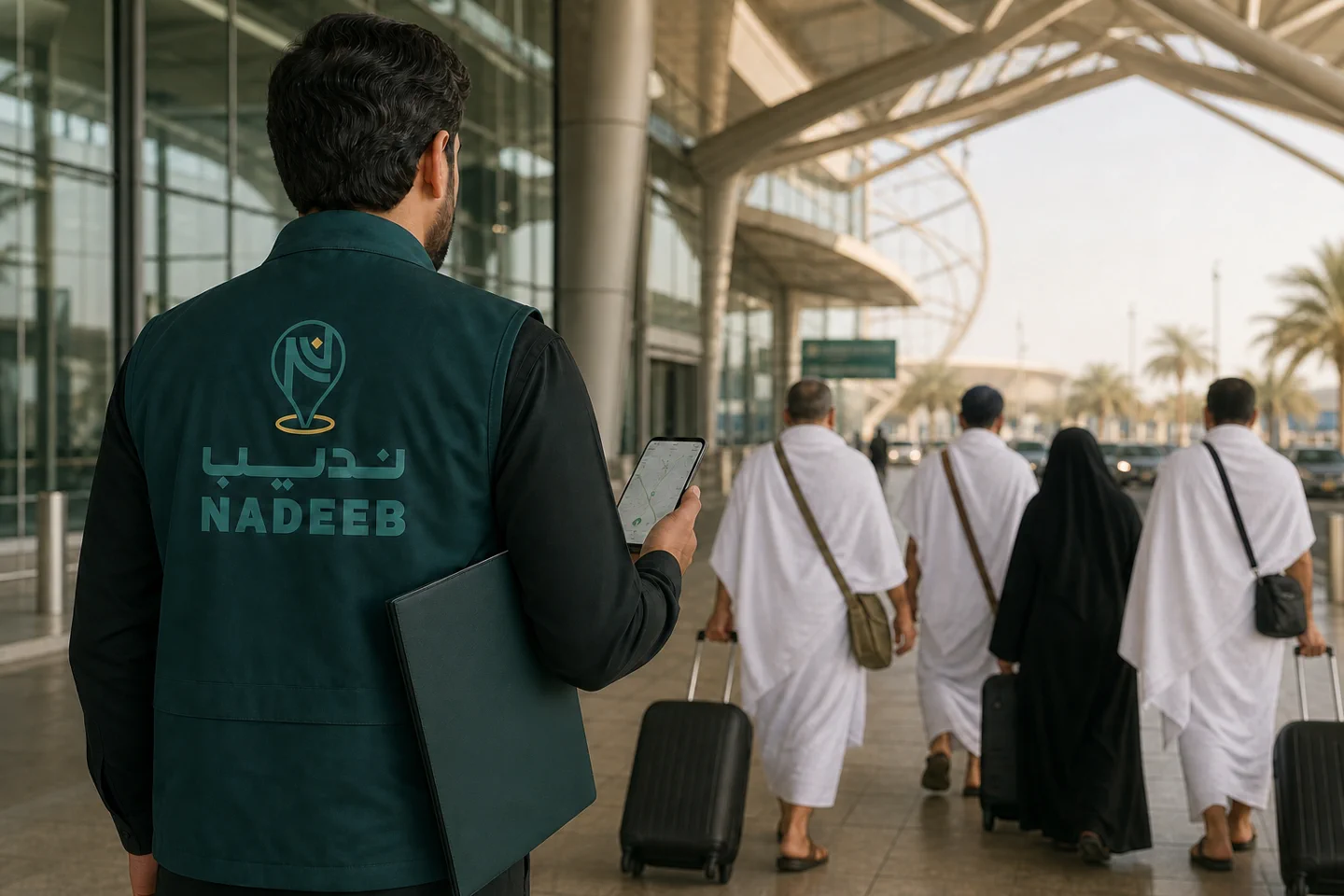 فريق نديب ينسق عمليات الخدمات الميدانية للحج والعمرة